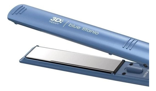 Planchita Gama Profesional Blue Titanio Ion Ultra Slim 230°c Color Celeste