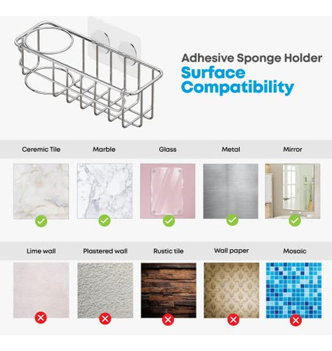 Soporte Fregadero Cocina 3 En 1 - Acero Inoxidable 304,