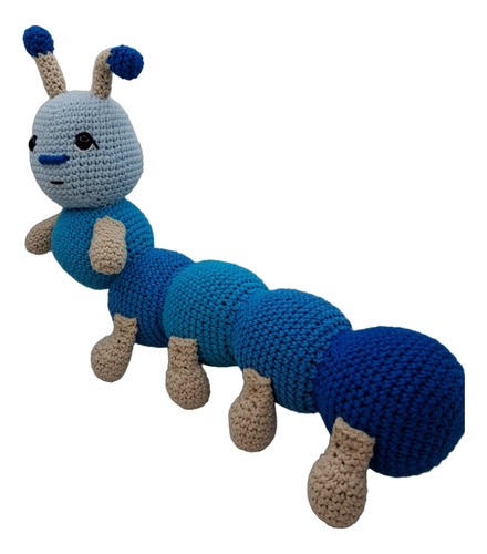 Muñeco Amigurumi Gusano Oruga Crochet Hecho A Mano