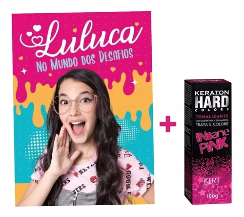 Tonalizante Pink Neon+livro Oficial Da r Luluca Tuber