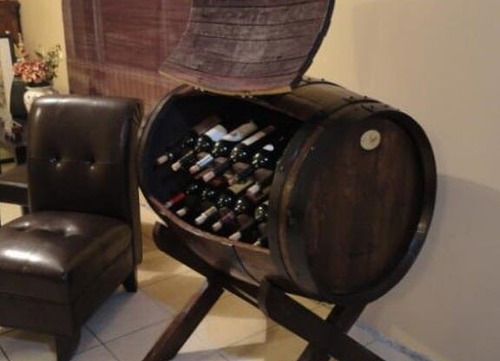 Imagen 2 de 3 de Cava Para Vino Modelo Barril Barrica Decorativa Envio Gratis