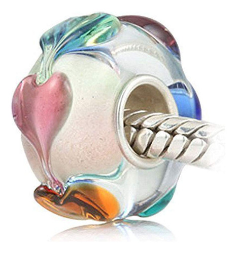 Lamoony Lampwork Murano Charm 925 - Abalorio De Cristal De .