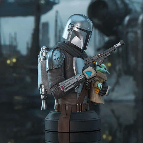 Mini-bust Mandalorian & Grogu Star Wars Diamond Select Toys