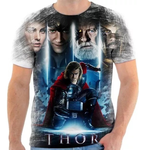 Camisa, Camiseta Thor Vingadores Marvel Herois.