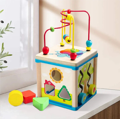 Cubo Circuito Multifuncional Encaje Engranaje Reloj 5 En 1
