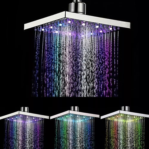 Ducha Filtración De Baño De Baño Agua Luz Led Colorido Rgb 7