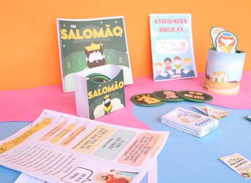 Kit Completo De Recursos Visuais Bíblicos - Salomão