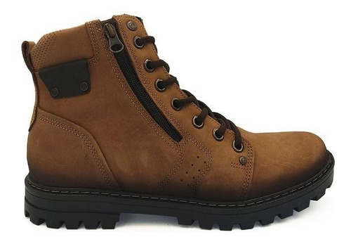 Bota Pegada Coturno Masculino Marrom Degradê 181504-03 Novo