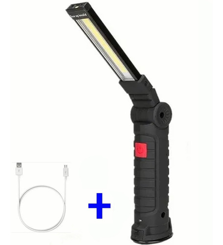 Luz De Trabajo Led Linterna Recargable Giratoria Plegable