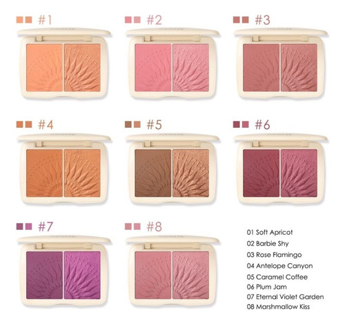 Focallure Paleta De Rubor Iluminador Monocromático Sunkissed