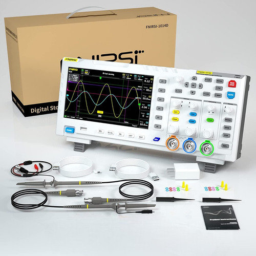 Imagen 4 de 6 de Osciloscopio Digital Fnirsi 1014d 1 Gs+ Generador De Señales
