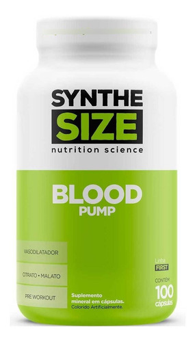 Imagem 1 de 1 de Blood Pump 100 Cápsulas Vasodilatador - Synthesze