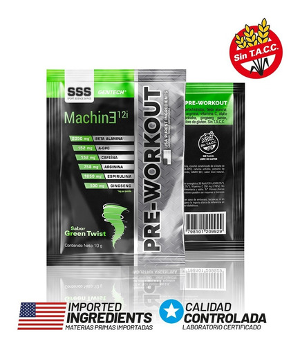 Preworkout Machine 12i 30sob Sin Tacc Gentech Tienda Oficial