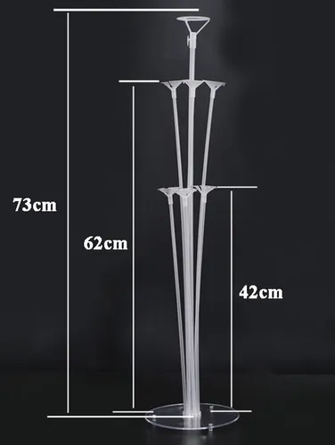 comprar Base Acrílico Portaglobos 70 Cm . Para 7 Globos