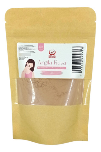 Argila Rosa 100 G Para Pele Sensiveis