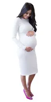 Comprar Vestido Blanco Embarazo, Gender Reveal, Maternidad, Bebé 