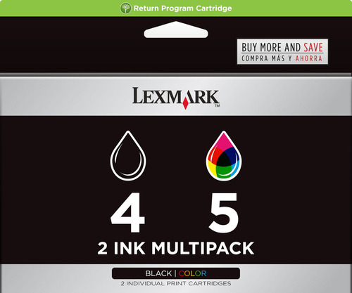 Lexmark # 4 & # 5 negro/color Combo Pack