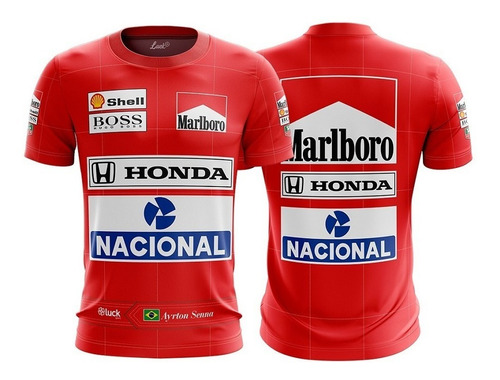 Camiseta Senna Mclaren F1 Retro