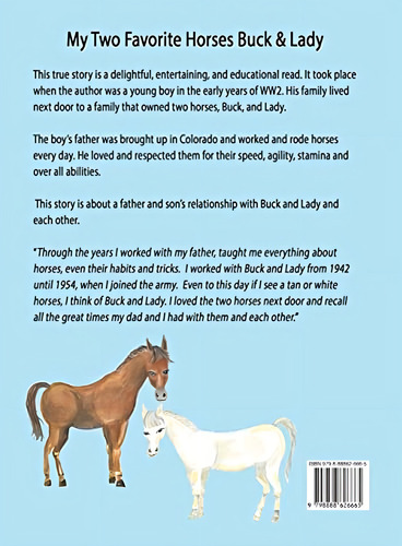My Two Favorite Horses Buck And Lady (libro En Inglés), De Shaw, Richard. Editorial Bootstrap Publishing Institute, Tapa Pasta Dura, Edición Large Type / Large Print En Inglés, 2022