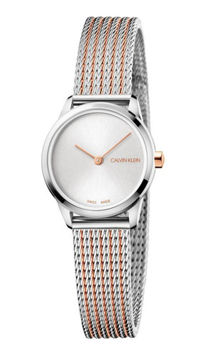 Relógio Feminino Calvin Klein Minimal Aço Prata K3m23b26