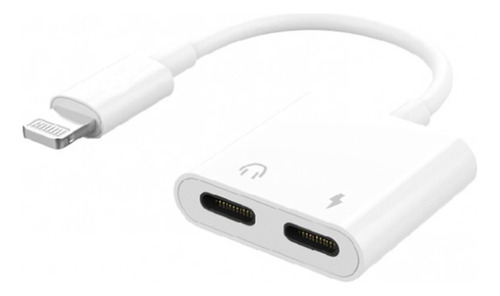 Cabo Adaptador 2 Em 1 Lightning Fone E Carregador