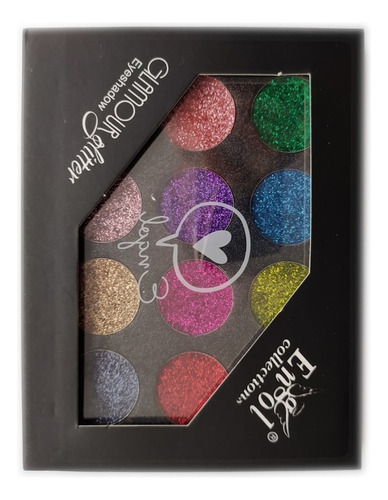 Sombra Glitter X 12 Tonos Engol - G Color De La Sombra Referencia 2