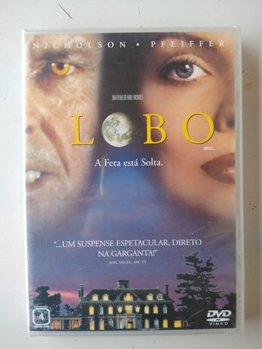 Lobo Dvd (lacrado) Jack Nicholson - Michelle Pfeiffer