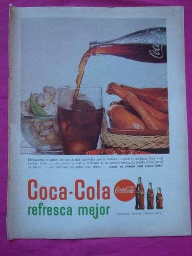 Publicidad Coca Cola - Año 1965