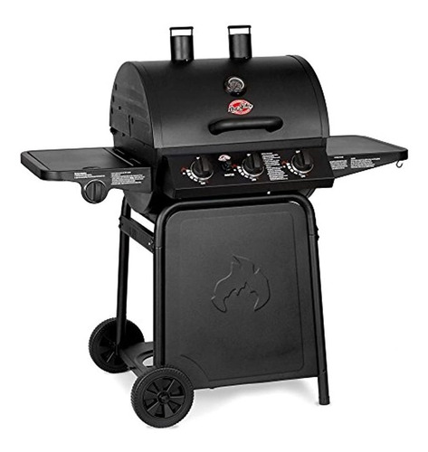 Char- Griller E3001 Grillin ' Pro Asador A Gas 3 Quemadores