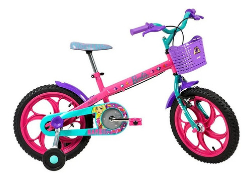 Bicicleta Barbie Aro 16 Rosa Infantil 2020 Passeio - Caloi