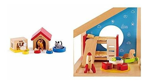 Dormitorio De Juguete Para Niños. Muñecos Hape