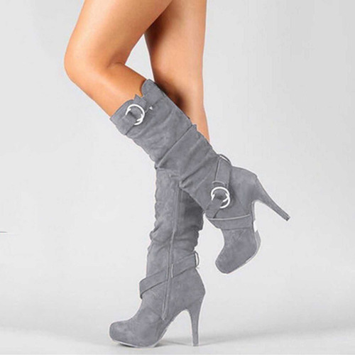 O Botas De Invierno Para Mujer, Talla Grande, Para Suela Pun