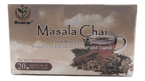 Imagen 2 de 3 de Pack 3 Té Masala Chai Premiun 60 Bolsitas En Total