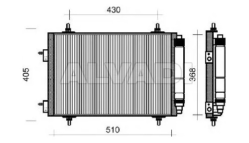 Condensador A/a 307 Valeo 817524