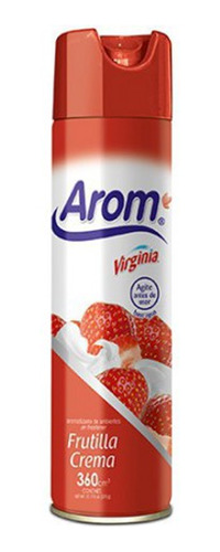 Desodorante Ambiental Frutilla Crema Arom 360cc Virginia