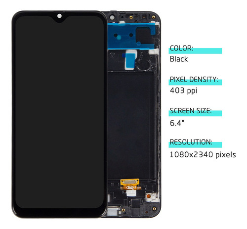 Pantalla Táctil Lcd For Samsung Galaxy A30 A305f Con Marco