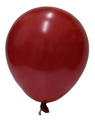 Globo Perlado 12 Pulgadas X25 Latex Color Rojo