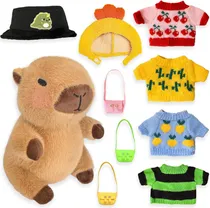 Comprar Peluche De Capibara Con 9 Ropa Y Accesorios, 10.2 In