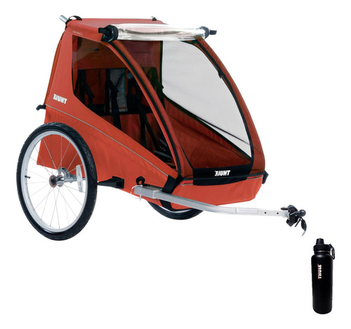 Bike Trailer Thule Para 2 Crianças Cadence Vermelho + Brinde