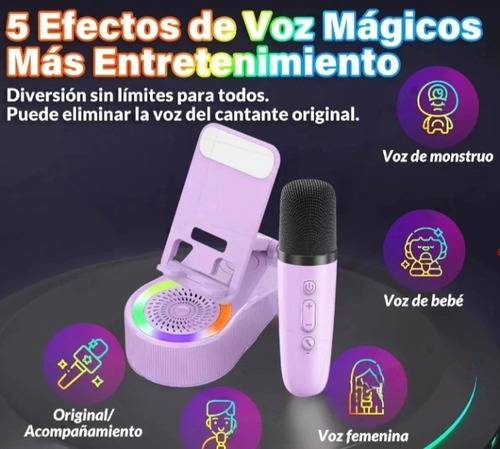 4 En 1 Bocina Bluetooth Soporte Para Celular Con Micrófono