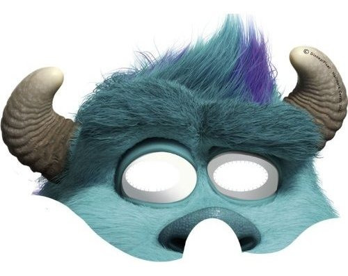 Máscaras De Papel Sulley (8 Unidades)