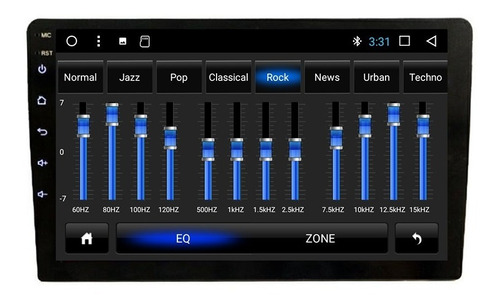 Autoradio Android 9 Pulgadas 1 Din Wifi Gps Borde Semi Curvo
