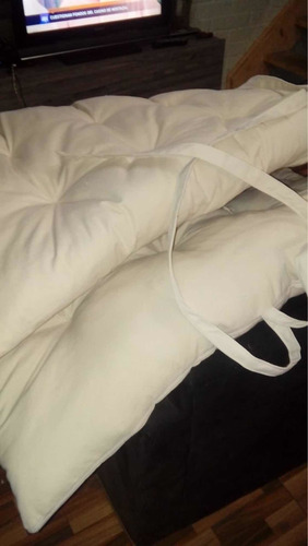 Colchón Para Cuna Moises De Bebé 100% Algodón Natural Blanco