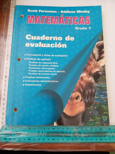 Matemáticas Grado 1 Cuaderno De Evaluación Foresman Wesley