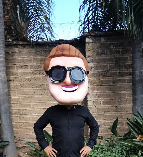 Cabezón Botarga Luis Miguel Disfraz Animación Eventos Fiesta
