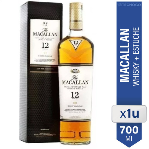 Whisky Malt The Macallan Sherry Oak Cask 12 Años 700ml