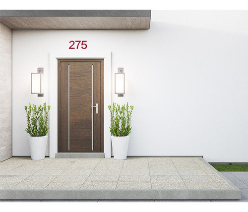 Números Decorativos Para Casas, Mxdru-203, Número 203, 17.7c