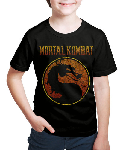 Camisetas Infantil Mortal Kombat Scorpion Sub-zero Games