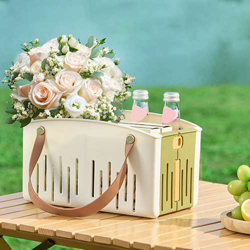 Canasta De Organizador De Tote Shower, Organizador De Verde