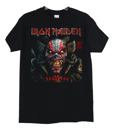 Polera Iron Maiden Senjutsu Face Metal Abominatron
